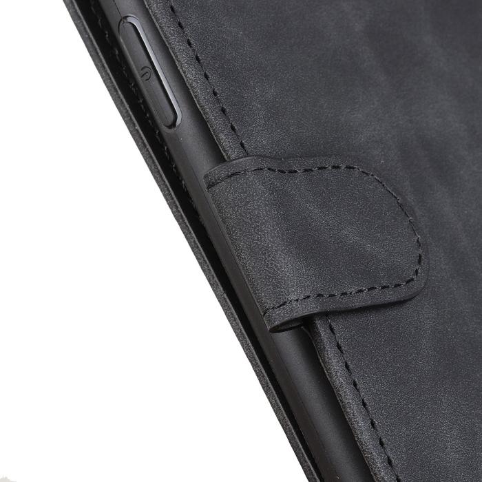 Bild 5, Xiaomi Redmi 9T - KHAZNEH Retro Läder Fodral - Svart