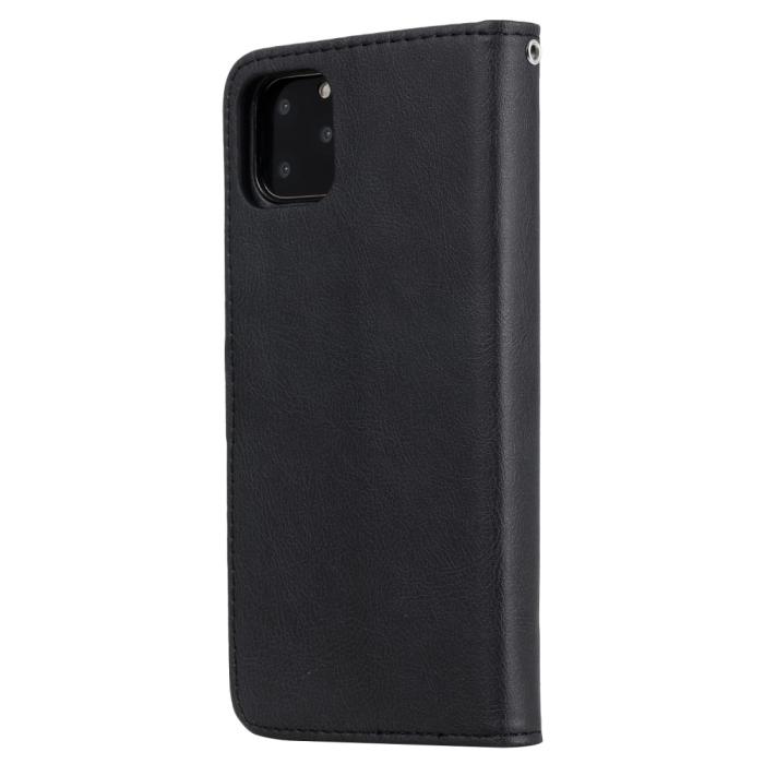 Bild 3, iPhone 11 Pro Max - Plånboksfodral / Magnet Skal - Svart