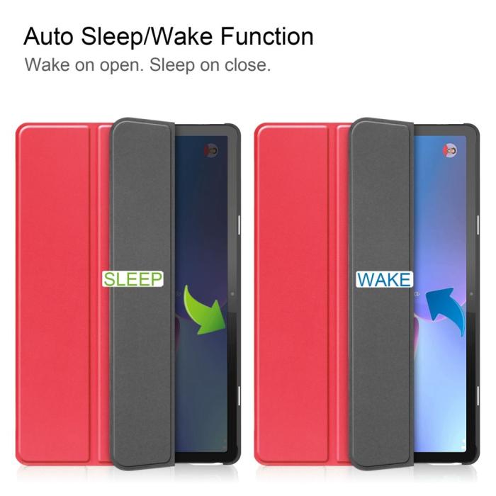 Bild 4, Lenovo Tab P11 Gen 2 Fodral Tri-Fold Röd