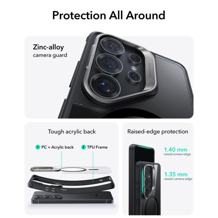 Bild 2, ESR Samsung Galaxy S26 Ultra Skal MagSafe Classic Hybrid Kickstand