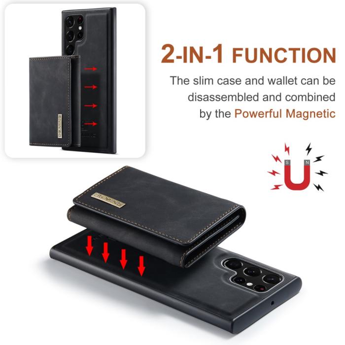 Bild 6, DG.MING Galaxy S24 Ultra Skal 2in1 Magnetisk Avtagbart Kortfack