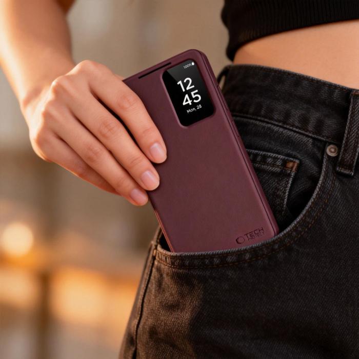 Bild 3, Tech-Protect Galaxy S26 Ultra Fodral Smart Wallet Mulberry