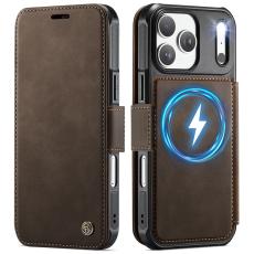 CASEME iPhone 17 Pro Skal RFID Pl&aring;nbok Brun