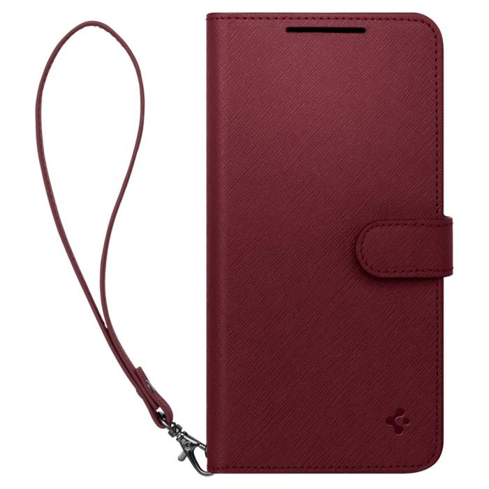 Bild 3, Spigen Galaxy S23 Plus Fodral Wallet 'S' Plus Burgundy