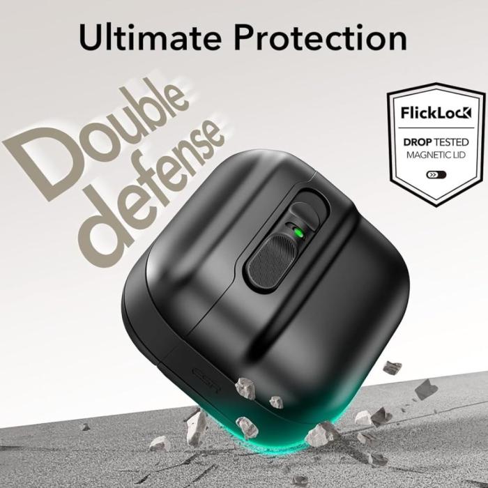 Bild 6, ESR AirPods 4 Skal MagSafe Pulse HaloLock Svart