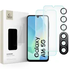 Tech-Protect Samsung Galaxy A16 3-PACK Sk&auml;rmskydd / Linsskydd