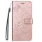 Samsung Galaxy S22 Ultra Fodral Tryck Butterfly Roséguld