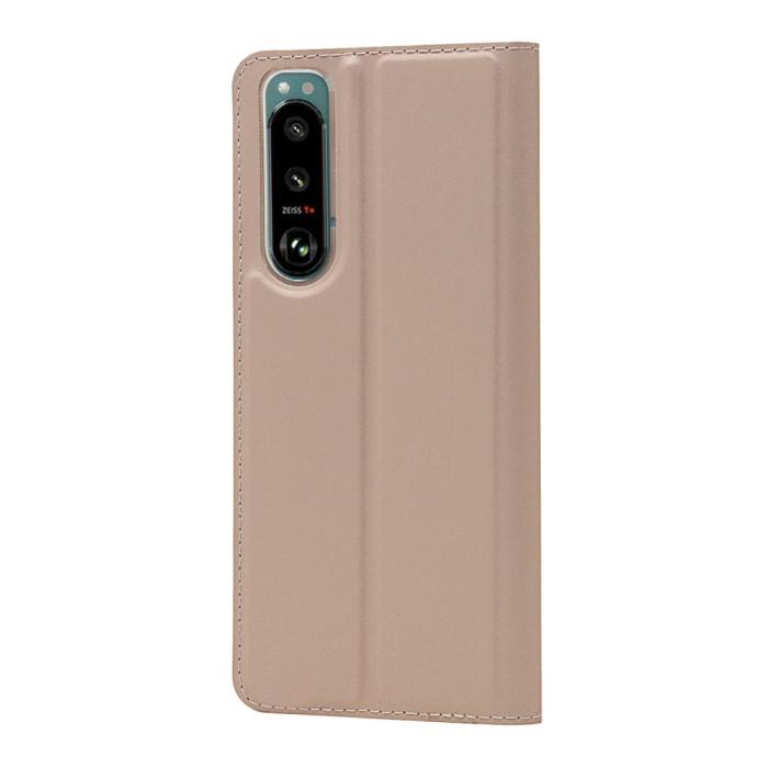 Bild 3, Sony Xperia 5 III Fodral Skin Touch Läder Roséguld