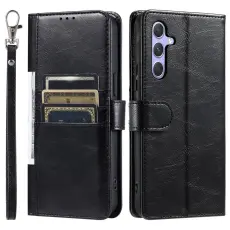 Samsung Galaxy A27 Fodral L&auml;der Svart