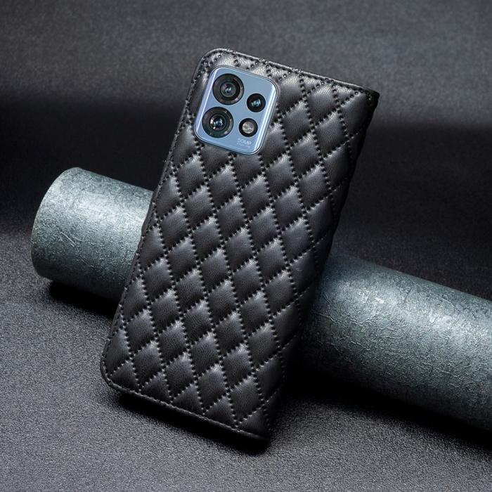 Bild 6, Motorola Edge 40 Pro 5G Fodral Diamond Läder Svart