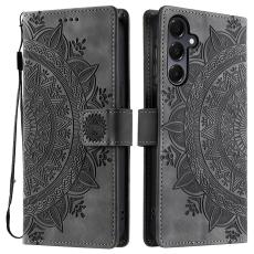 Samsung Galaxy S25 Fodral Mandala L&auml;der Gr&aring;