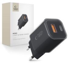 Tech-Protect 33W V&auml;ggladdare PD QC USB-C / USB-A Svart
