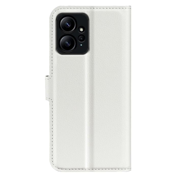 Bild 6, Xiaomi Redmi Note 12 4G Fodral Litchi Läder Vit