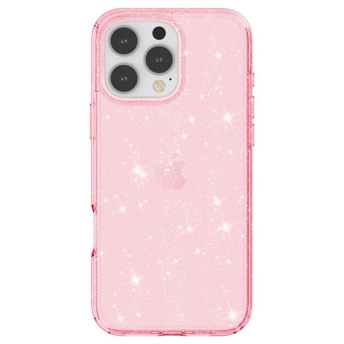 Bild 3, iPhone 16 Pro Skal Glitter Rosa