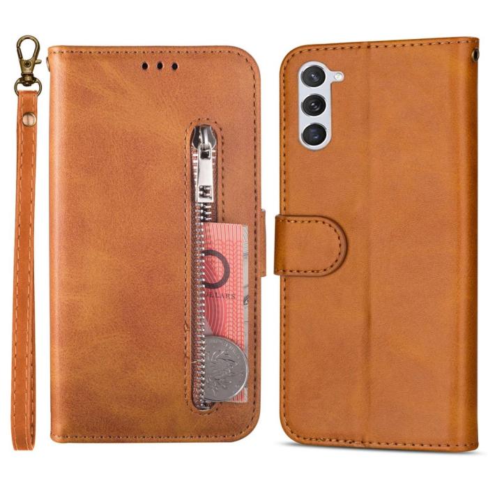 Bild 1, Samsung Galaxy S23 Plus Fodral Multifunktionell Brun
