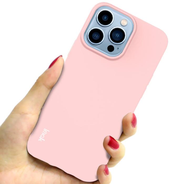 Bild 4, IMAK iPhone 13 Pro Max Skal Skin Touch TPU Ljus Rosa