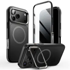 Supcase iPhone 17 Pro Skal MagSafe Iblsn Ares Flip Svart