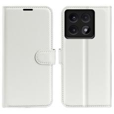 Xiaomi 14T Pro Fodral Litchi L&auml;der Vit