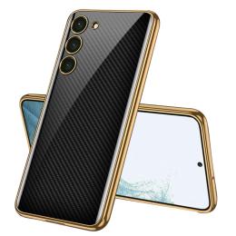 GKK Galaxy S24 Plus Skal Härdat Glas Electroplate Kolfiber