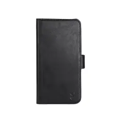GEAR iPhone 14 Plus Fodral L&auml;der Svart