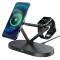 Acefast E9 45W 3in1 Magnetisk MagSafe Laddare Med Ambient Light Vit