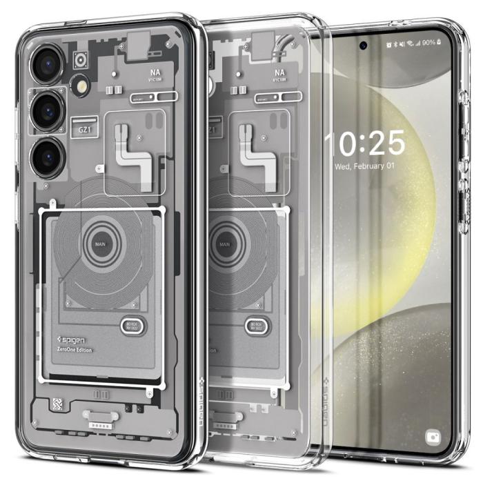 Bild 1, Spigen Galaxy S24 Skal Ultra Hybrid Zero One White