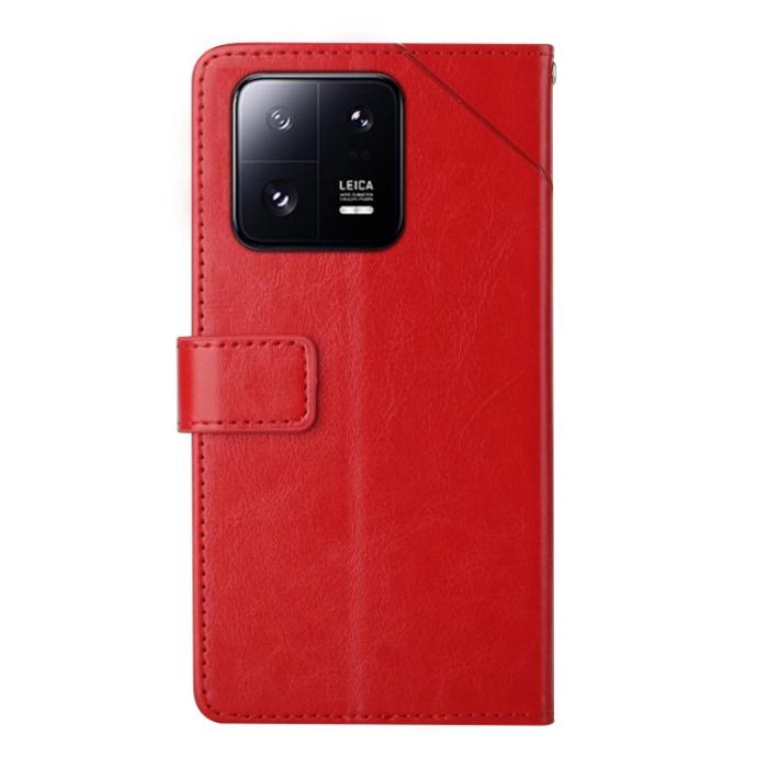 Bild 3, Xiaomi 13 5G Fodral Y-Design Läder Röd