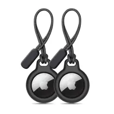 Tech-Protect Apple AirTag 2/1 2-PACK H&aring;llare Rough Chain Svart