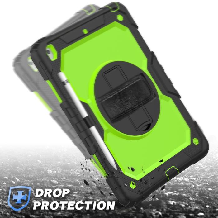 Bild 3, iPad 10.2 2019/2020/2021 Skal 360° Kickstand Med Strap