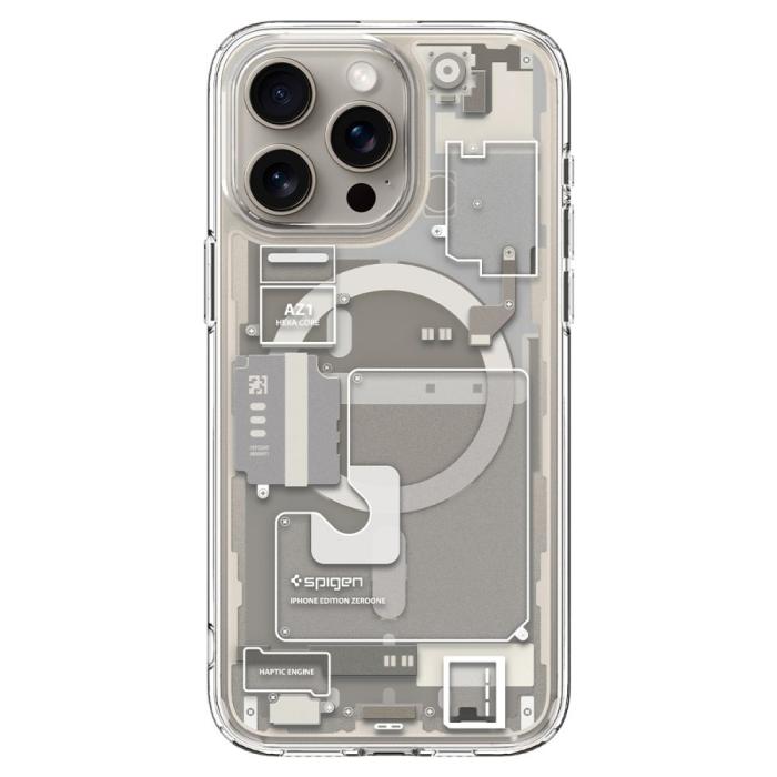 Bild 2, Spigen iPhone 15 Pro Skal MagSafe Ultra Hybrid Zero One Titanium