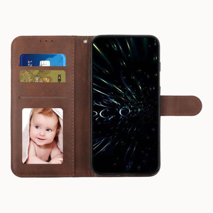 Bild 2, Motorola Edge 30 Fusion 5G Fodral Läder Brun