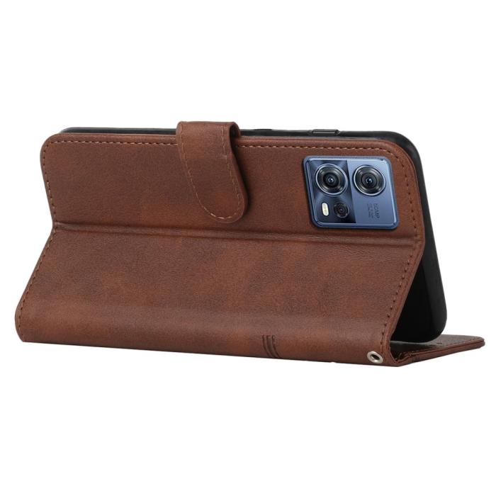 Bild 3, Motorola Edge 30 Fusion 5G Fodral Läder Brun