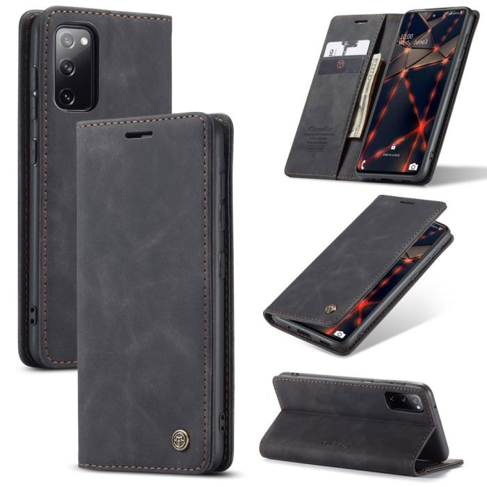 Bild 1, Samsung Galaxy S20 FE - CASEME Retro Fodral - Svart
