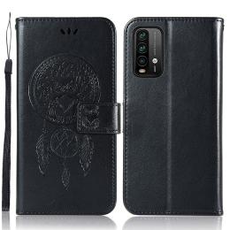 Xiaomi Redmi 9T - Dream Catcher Läder Fodral - Svart