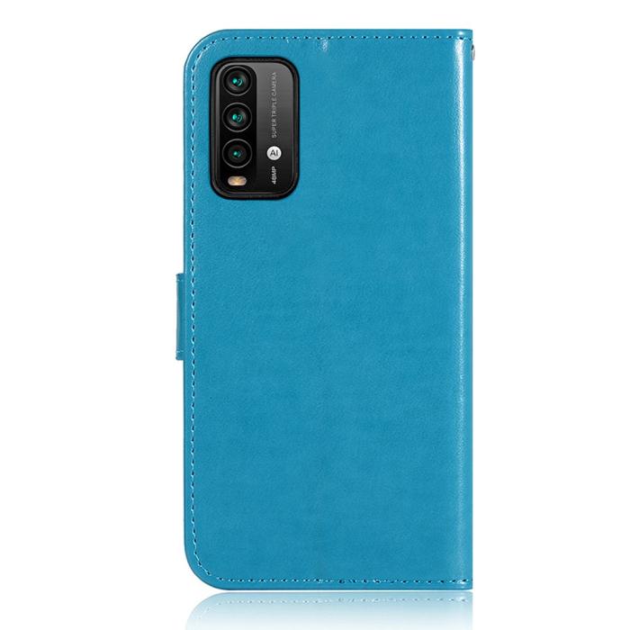 Bild 2, Xiaomi Redmi 9T - Dream Catcher Läder Fodral - Blå