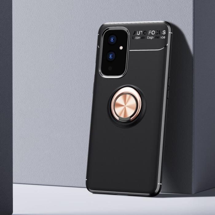 Bild 1, OnePlus 9 - Ring Skal - Svart/Roséguld