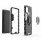 Samsung Galaxy A21s - Hybrid Armor Ring Skal - Svart