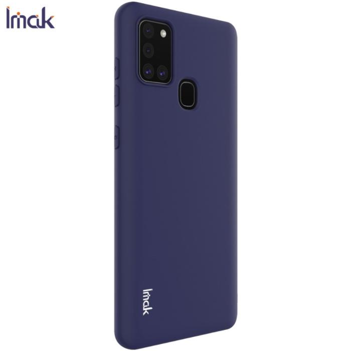 Bild 2, Samsung Galaxy A21s - IMAK Matt TPU Skal - Blå