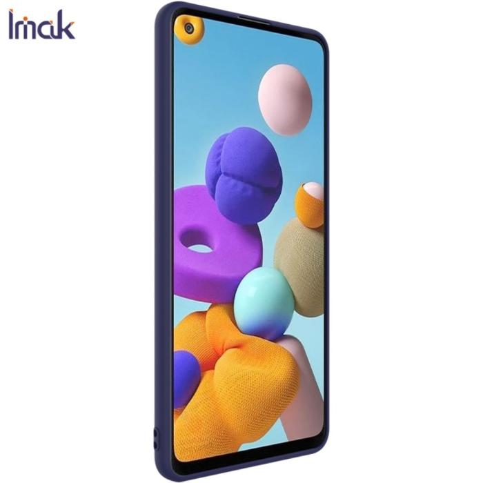 Bild 3, Samsung Galaxy A21s - IMAK Matt TPU Skal - Blå