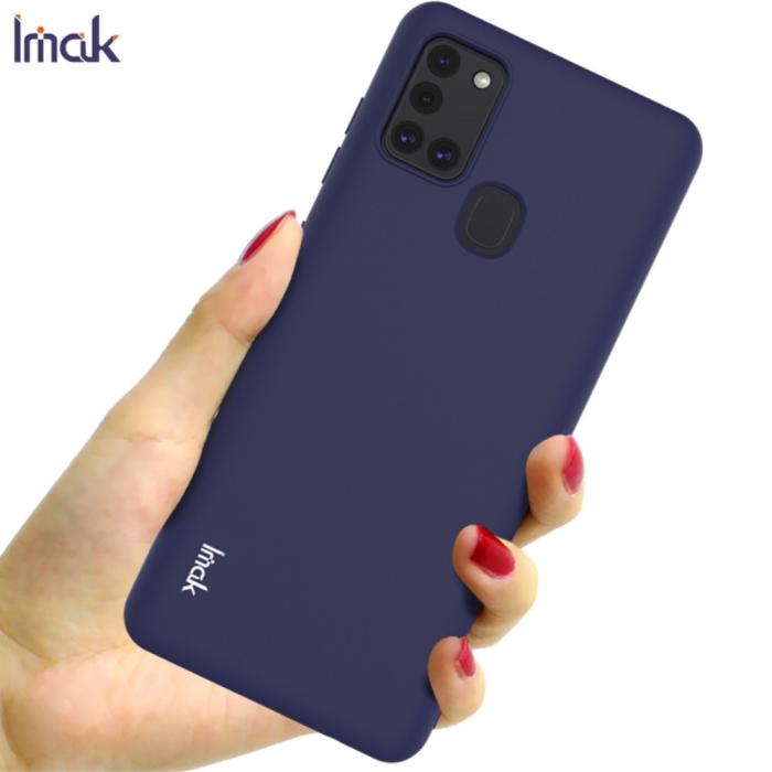 Bild 5, Samsung Galaxy A21s - IMAK Matt TPU Skal - Blå