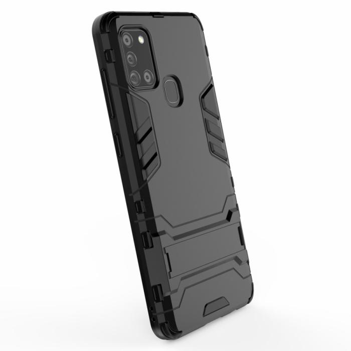 Bild 5, Samsung Galaxy A21s - Hybrid Kickstand Skal - Svart