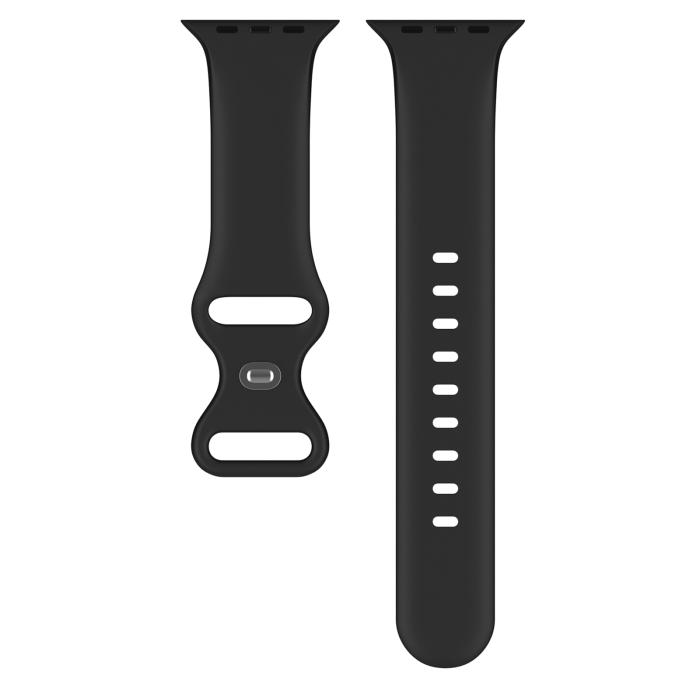 Bild 3, Silikon Armband Butterfly Apple Watch 41/40/38 mm (S/M) Svart