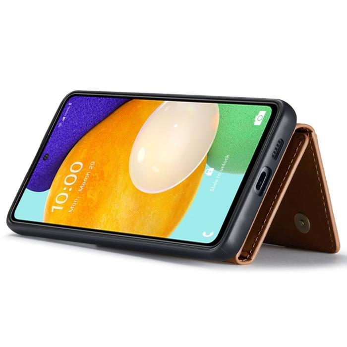 Bild 5, DG.MING Samsung Galaxy A53 5G Skal Avtagbart Fodral Brun