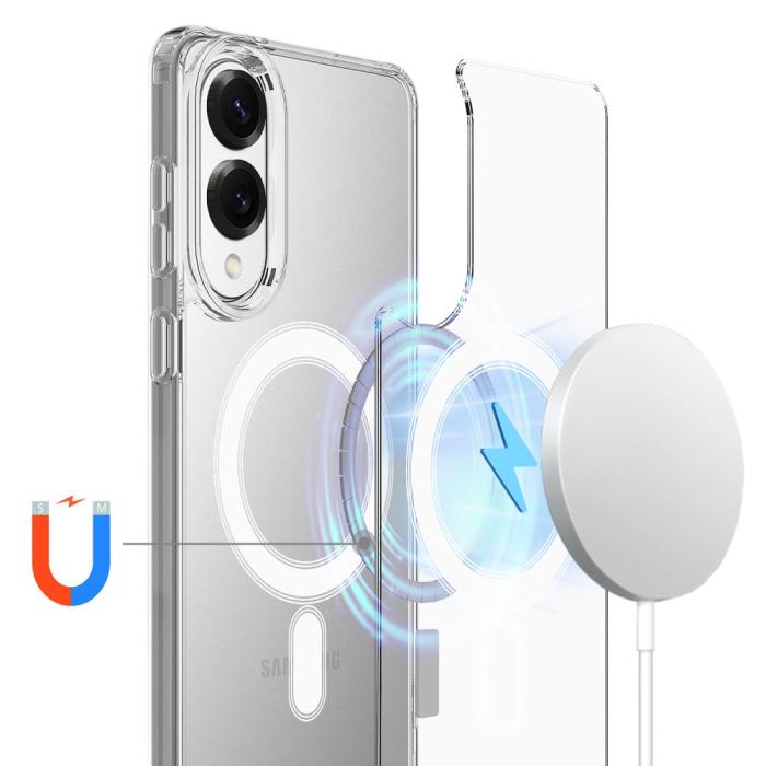 Bild 2, Samsung Galaxy S25 Edge Skal MagSafe Hybrid Transparent