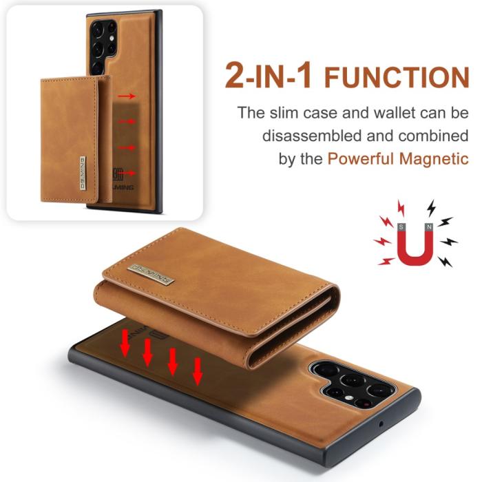 Bild 6, DG.MING Galaxy S24 Ultra Skal 2in1 Magnetisk Avtagbart Kortfack