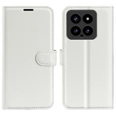 Xiaomi 14 Fodral Litchi Läder Vit