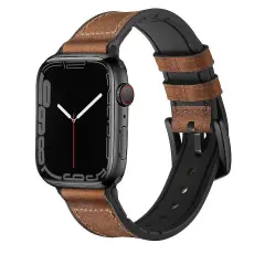 Läderarmband Apple Watch 42/44/45/46/49 mm Brun