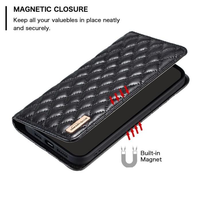 Bild 4, iPhone 16 Pro Max Fodral Diamond Flip Svart