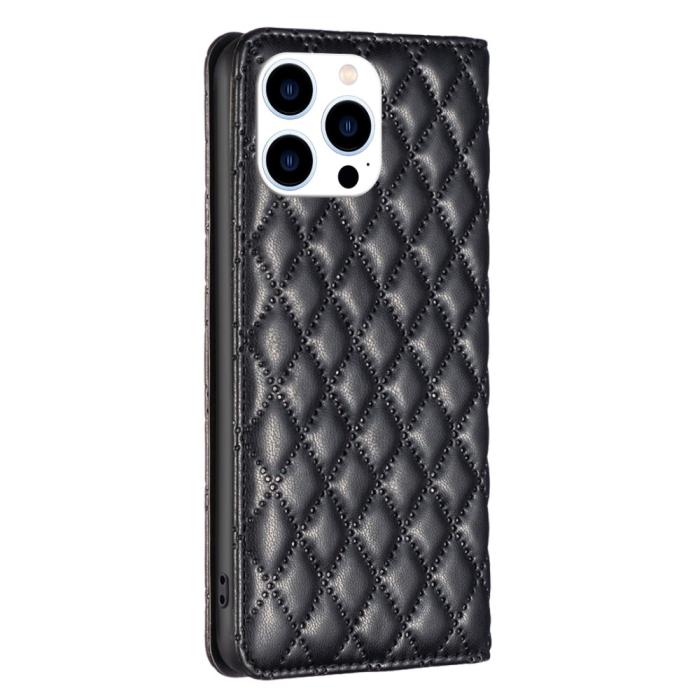 Bild 6, iPhone 16 Pro Max Fodral Diamond Flip Svart