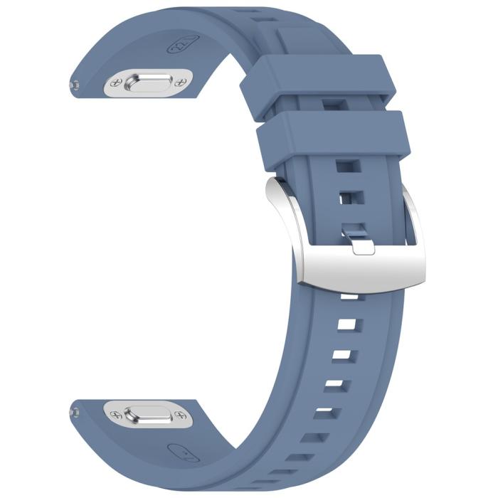 Bild 2, Klockarmband 22 mm Quick Release Silikon Blå